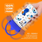 "Happy Pups" 12oz Kids Water Bottle | Dog Lover Insulated Stainless Steel School Cup